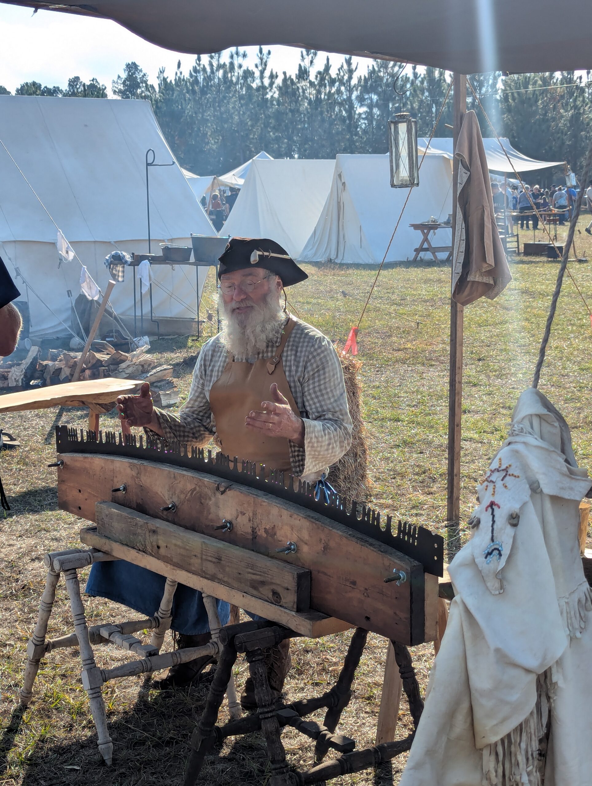 Revolutionary War living history camp at Southern Campaign 1780